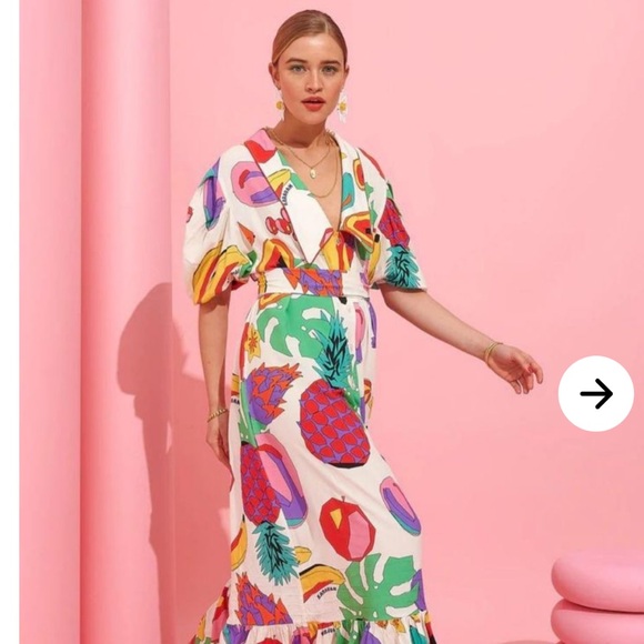 Karavan Fruit Dress - M/L size - never worn - Picture 4 of 11